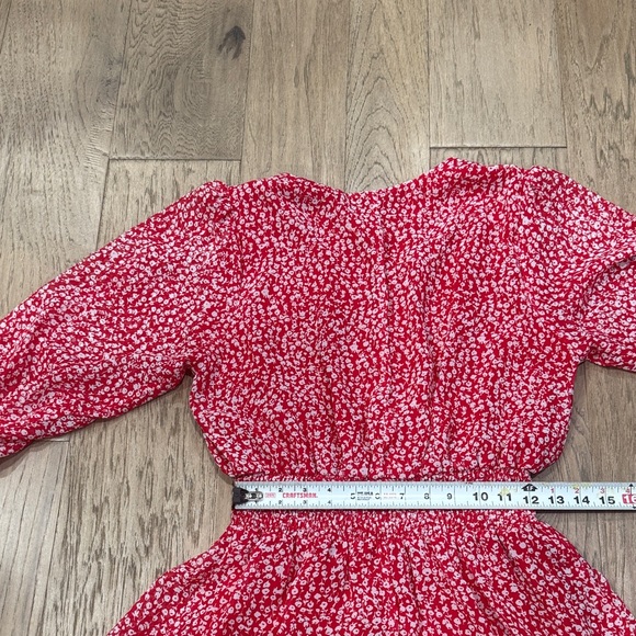 Kate and Lily Red Floral Midi Dress Size 12P - Picture 10 of 10